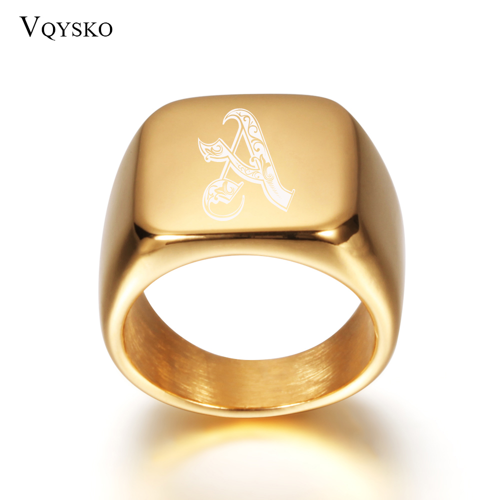Men Accessories Wedding - Bagues à grandes lettres pour hommes,
