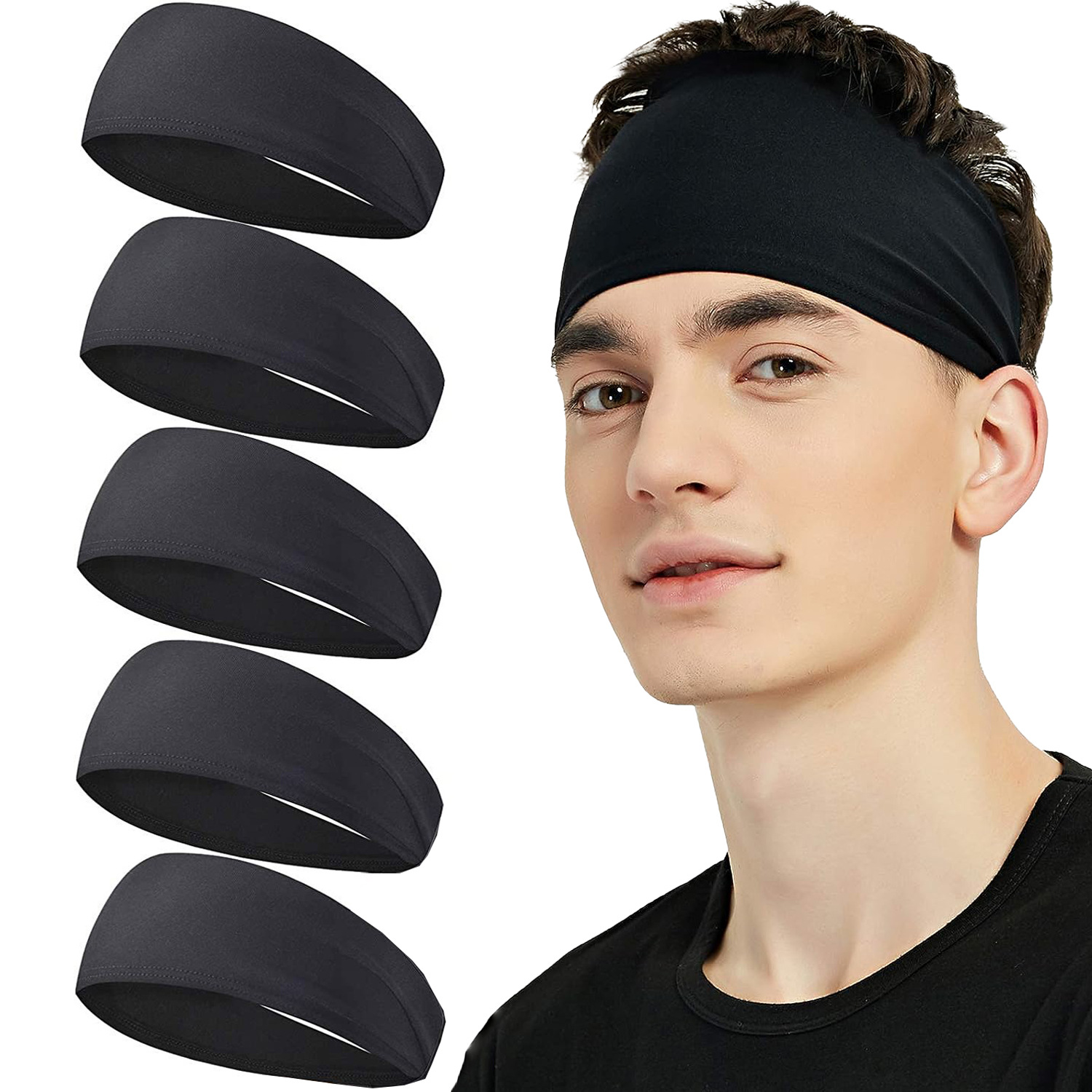 Men'S Yoga Accessories - Bandeau pour hommes femmes élastiques Sport
