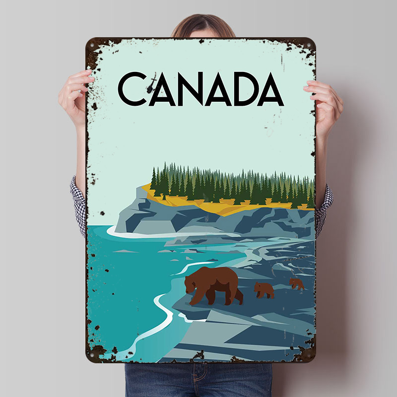 Men'S Accessories Canada - Affiche de voyage du Canada, Art