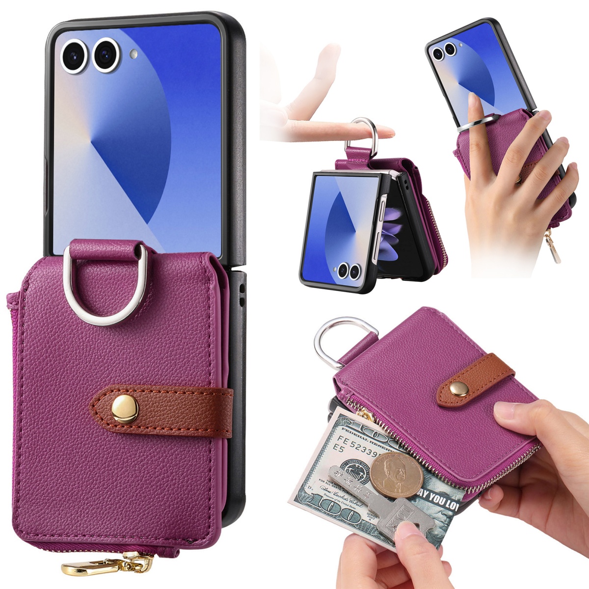 Phone Wallet Combo - Étui de luxe pour téléphone avec
