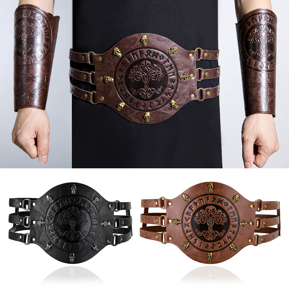 Men Accessories Style - Ceinture large médiévale, costume de chevalier