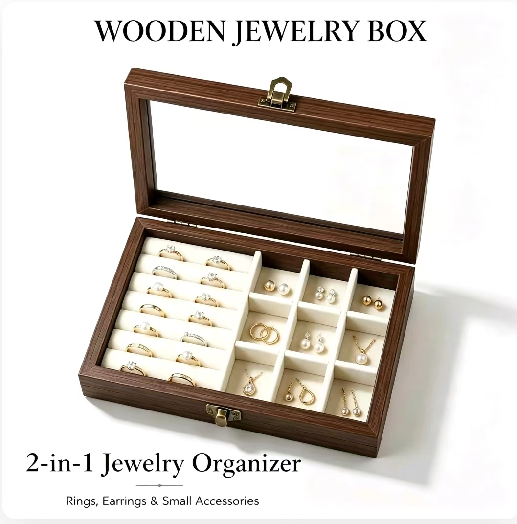 Men'S Accessories Drawer Organizer - Organisateur de bijoux en velours à