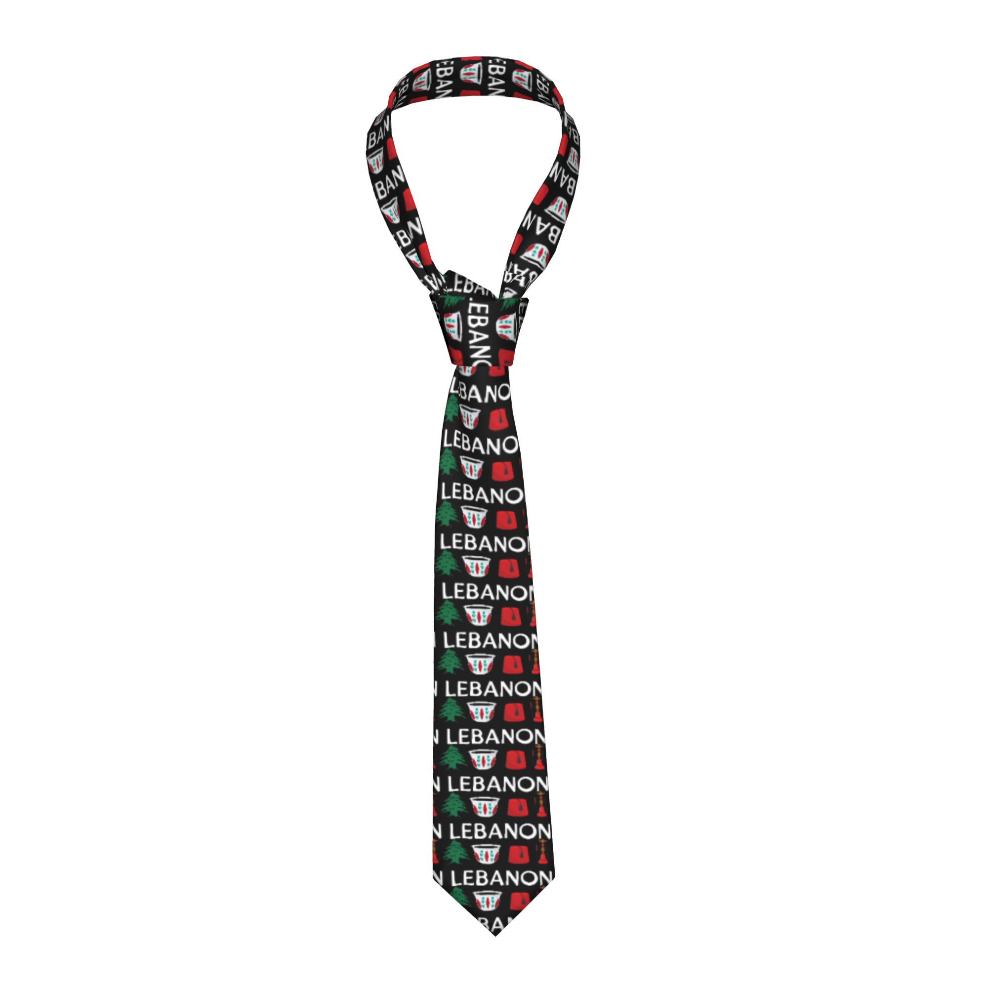 Men Accessories Lebanon - Cravate pour homme avec drapeau du