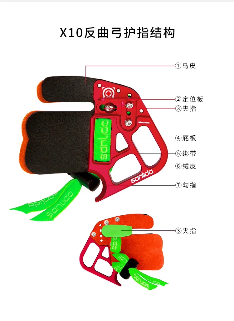 SANLIDA X10 tir à l'arc doigt  - Men'S Accessories Target avis et prix