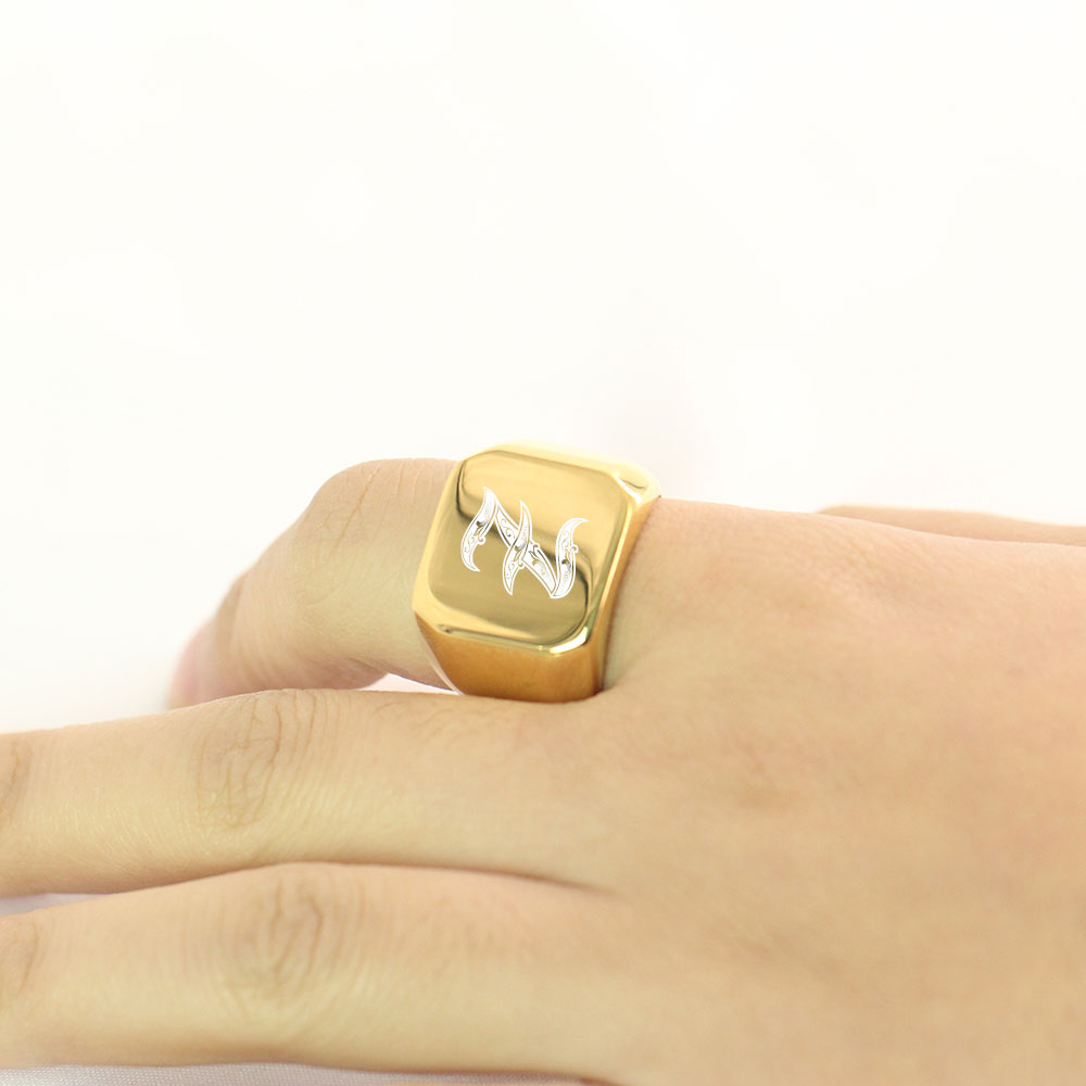 Bagues à grandes lettres pour  - Men Accessories Wedding avis et prix