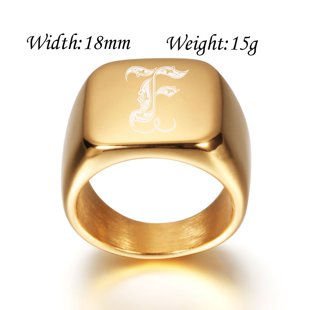 Bagues à grandes lettres pour  - Men Accessories Wedding avis et prix