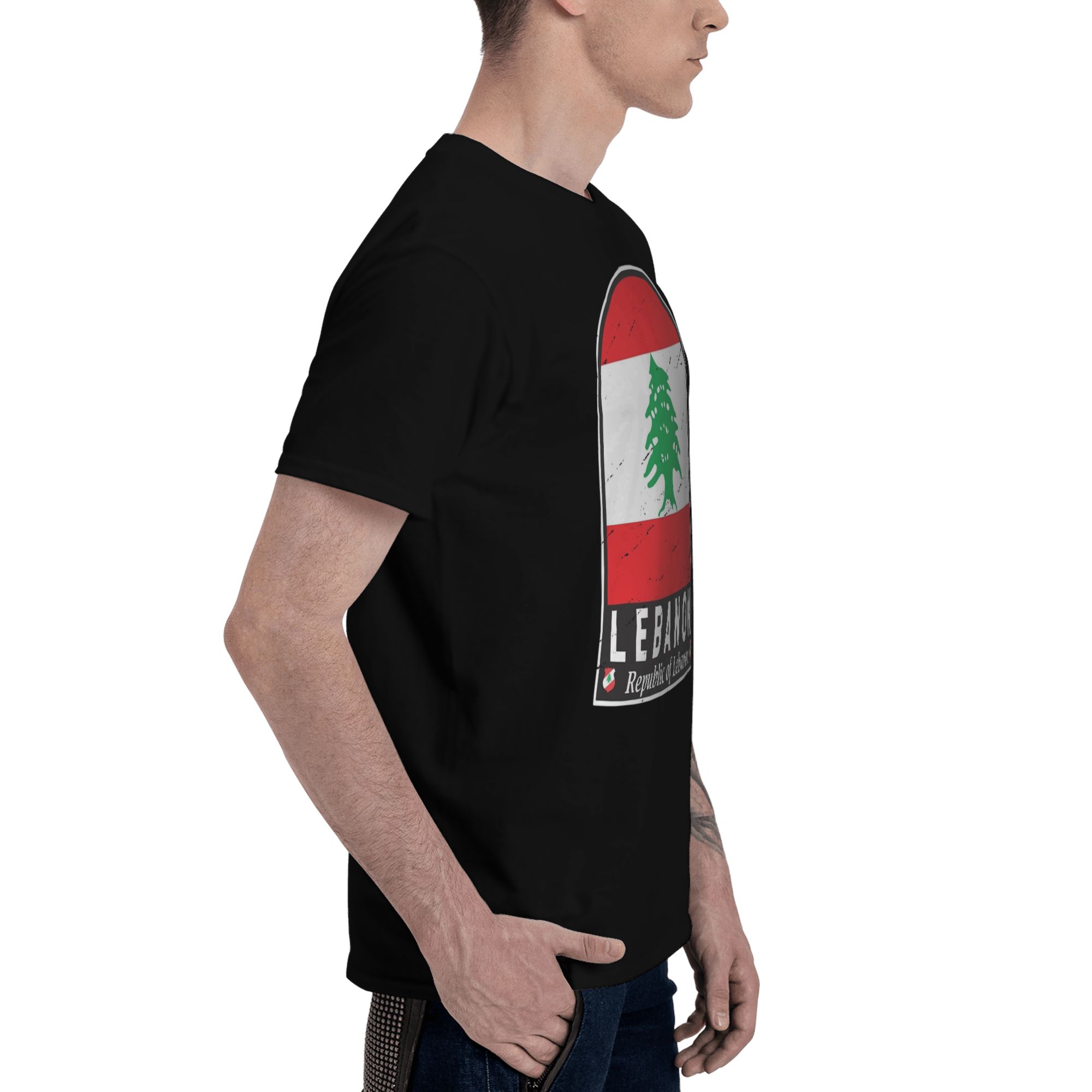T-shirts en coton avec imprimé - Men Accessories Lebanon avis et prix