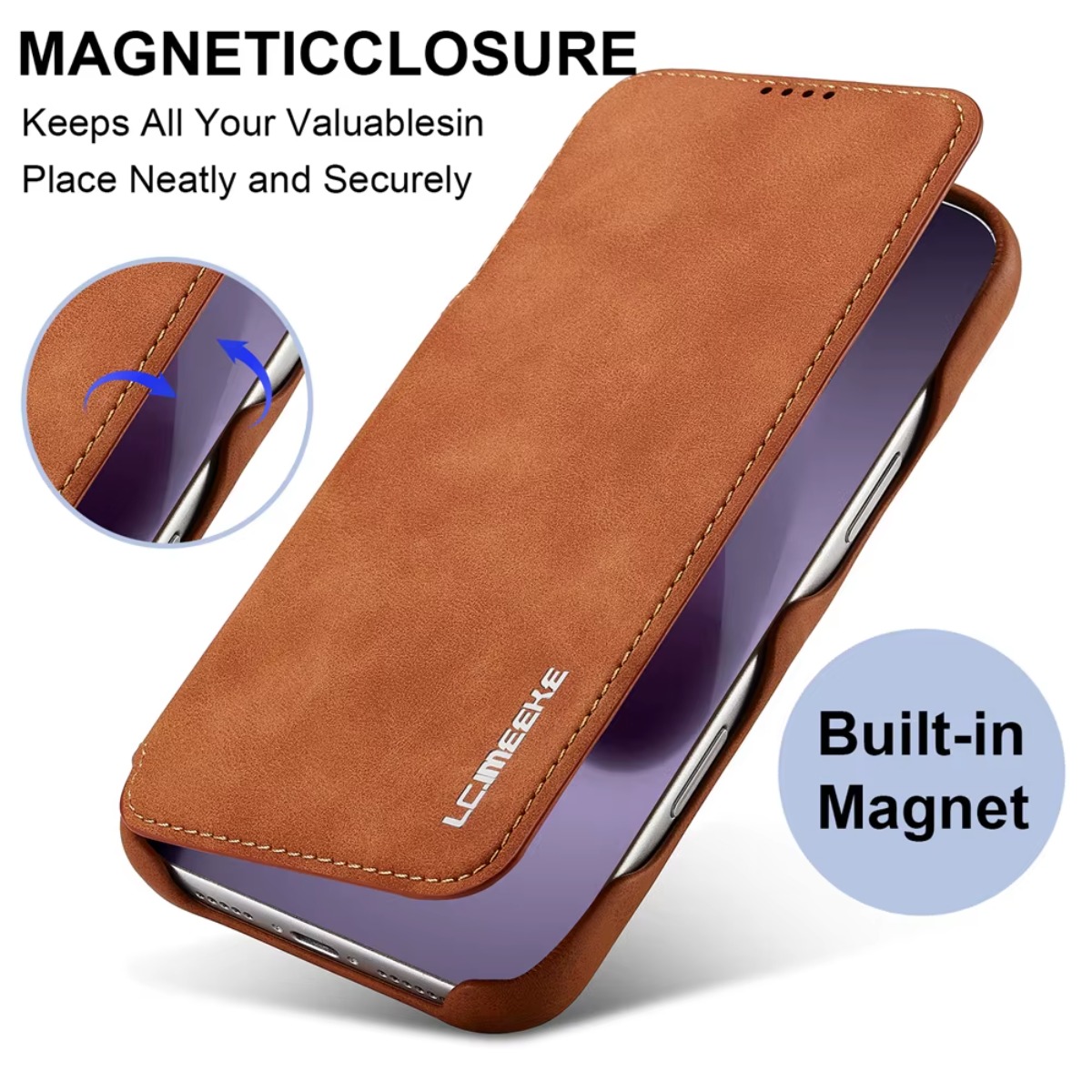 Portefeuille en cuir à rabat m - Phone Wallet Combo avis et prix