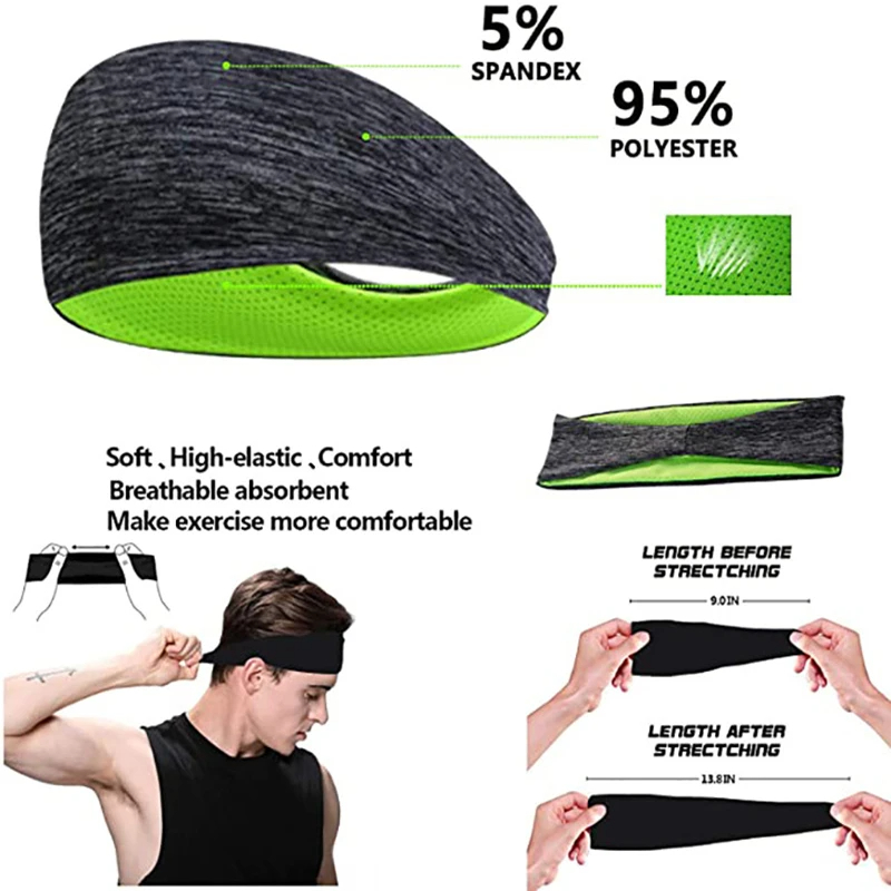 3 pièces bandeau pour hommes f - Men'S Yoga Accessories avis et prix
