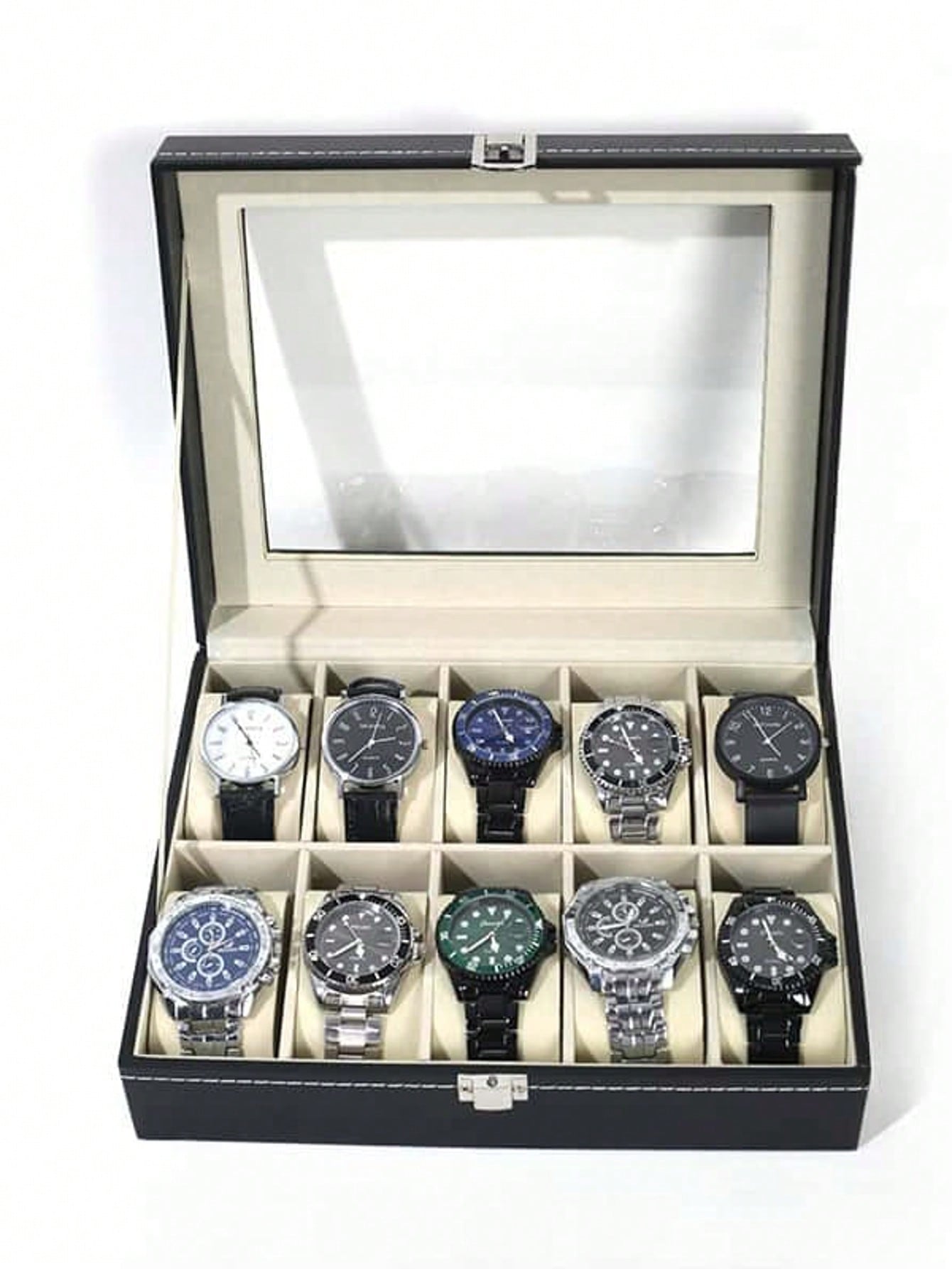 Boîte à montres en cuir avec s - Men'S Accessories Drawer Organizer avis et prix
