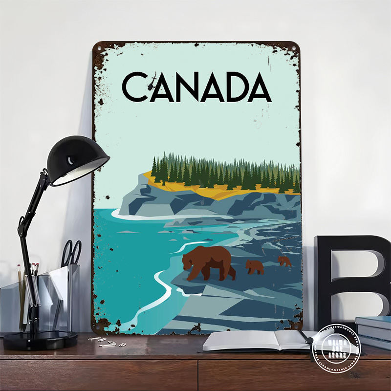 Affiche de voyage du Canada, A - Men'S Accessories Canada avis et prix