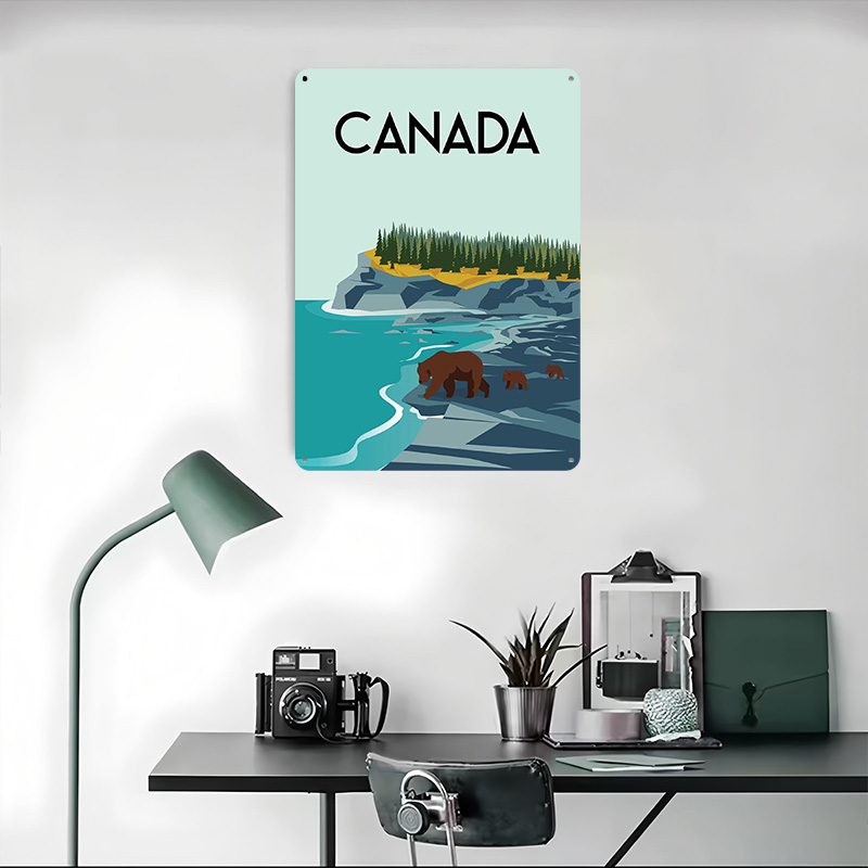 Affiche de voyage du Canada, A - Men'S Accessories Canada avis et prix