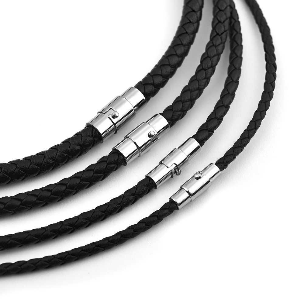 Collier en cuir 45/50/60cm ave - Men Accessories Style avis et prix
