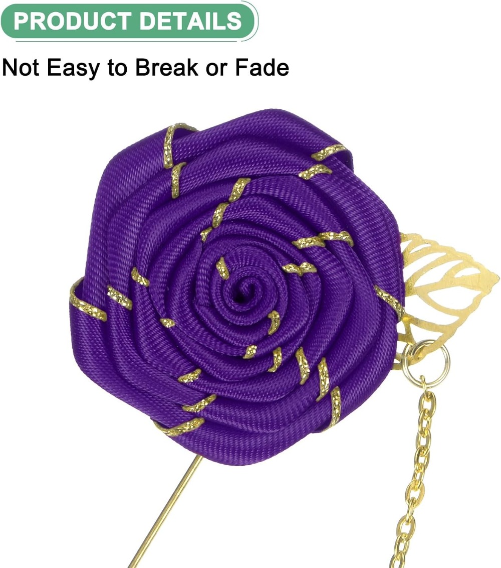 Broche Fleur de Rose en Tissu  - Men Accessories Wedding avis et prix