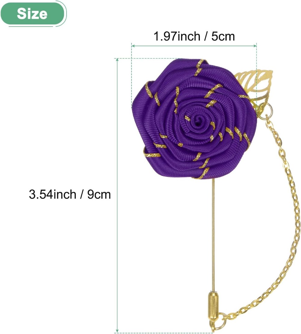 Broche Fleur de Rose en Tissu  - Men Accessories Wedding avis et prix