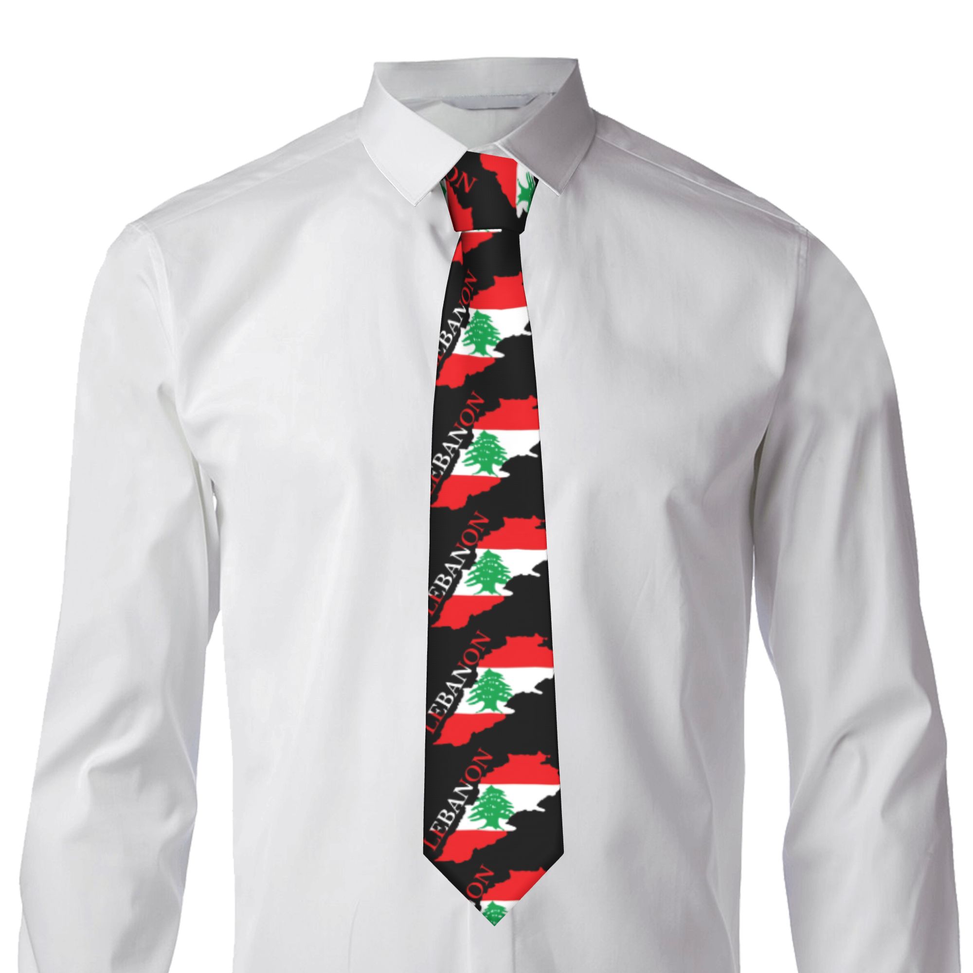 Cravate avec carte du drapeau  - Men Accessories Lebanon avis et prix